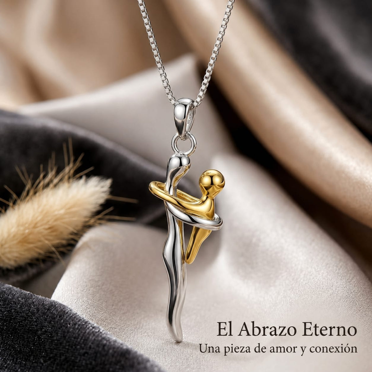 COLLAR MAMÁ E HIJO + CAJA + DEDICATORIA
